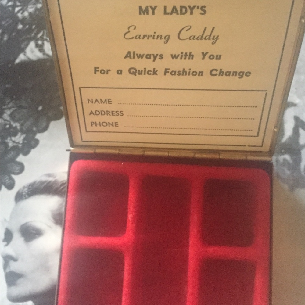 Vintage My Lady earring caddy